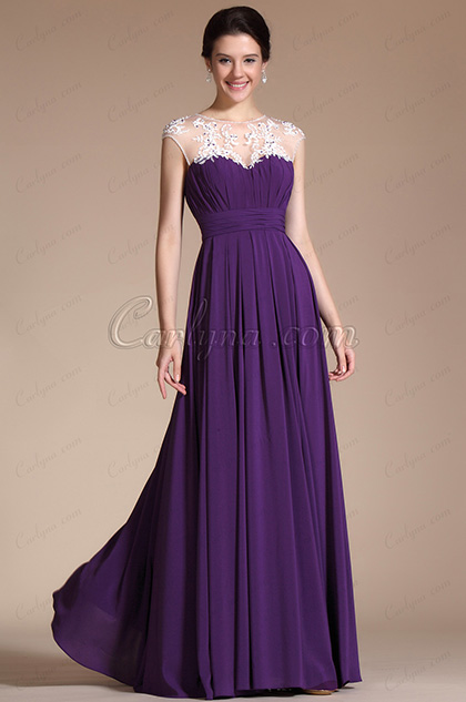eDressit A-line Lace Appliques Evening Dress Prom Gown (C00140106)