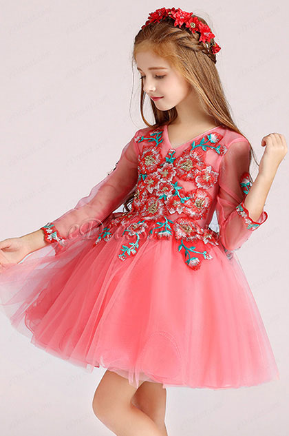 little girls in dresses