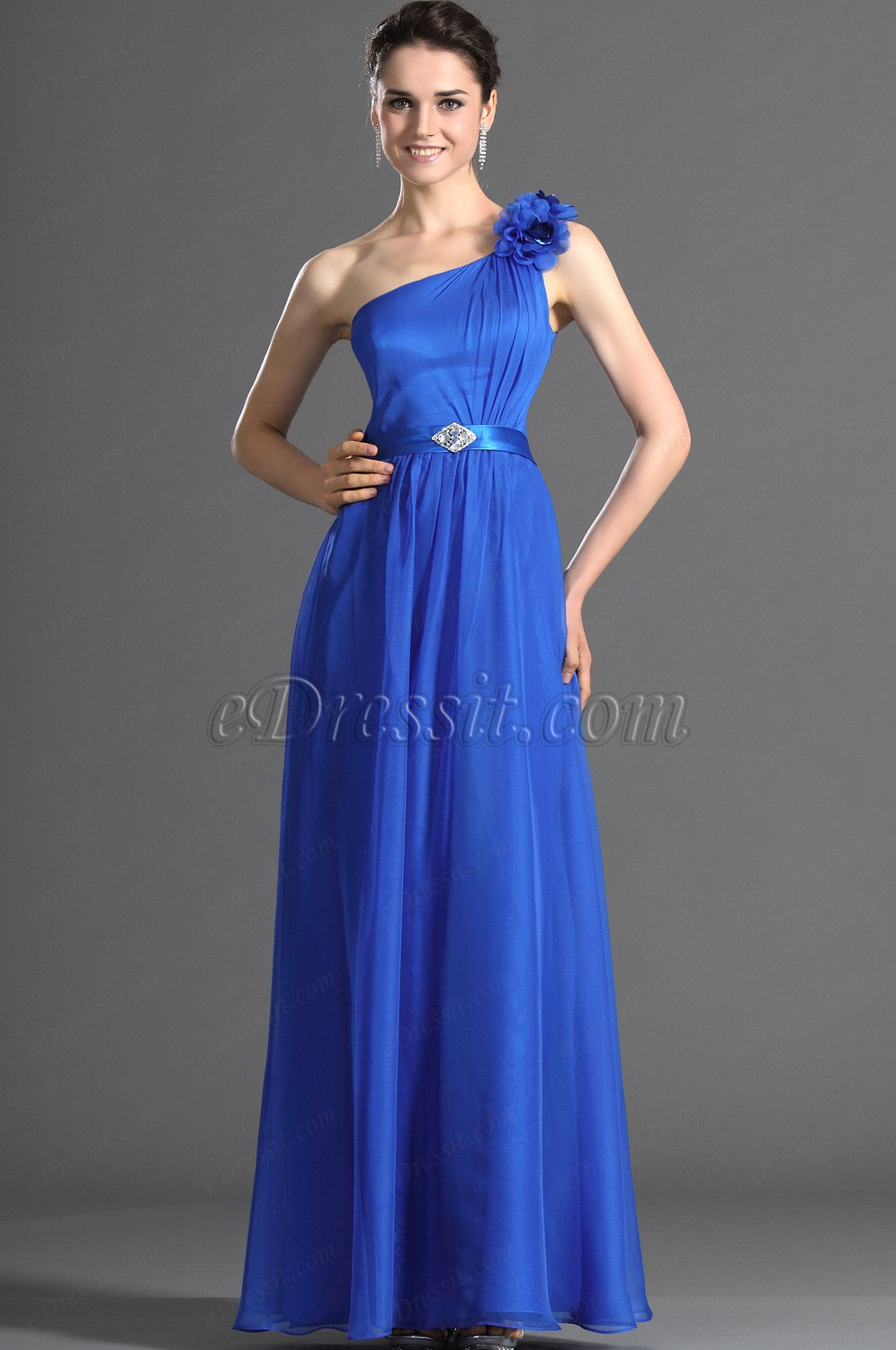 eDressit Attractive Blue Long Bridesmaid Dress (07121205)